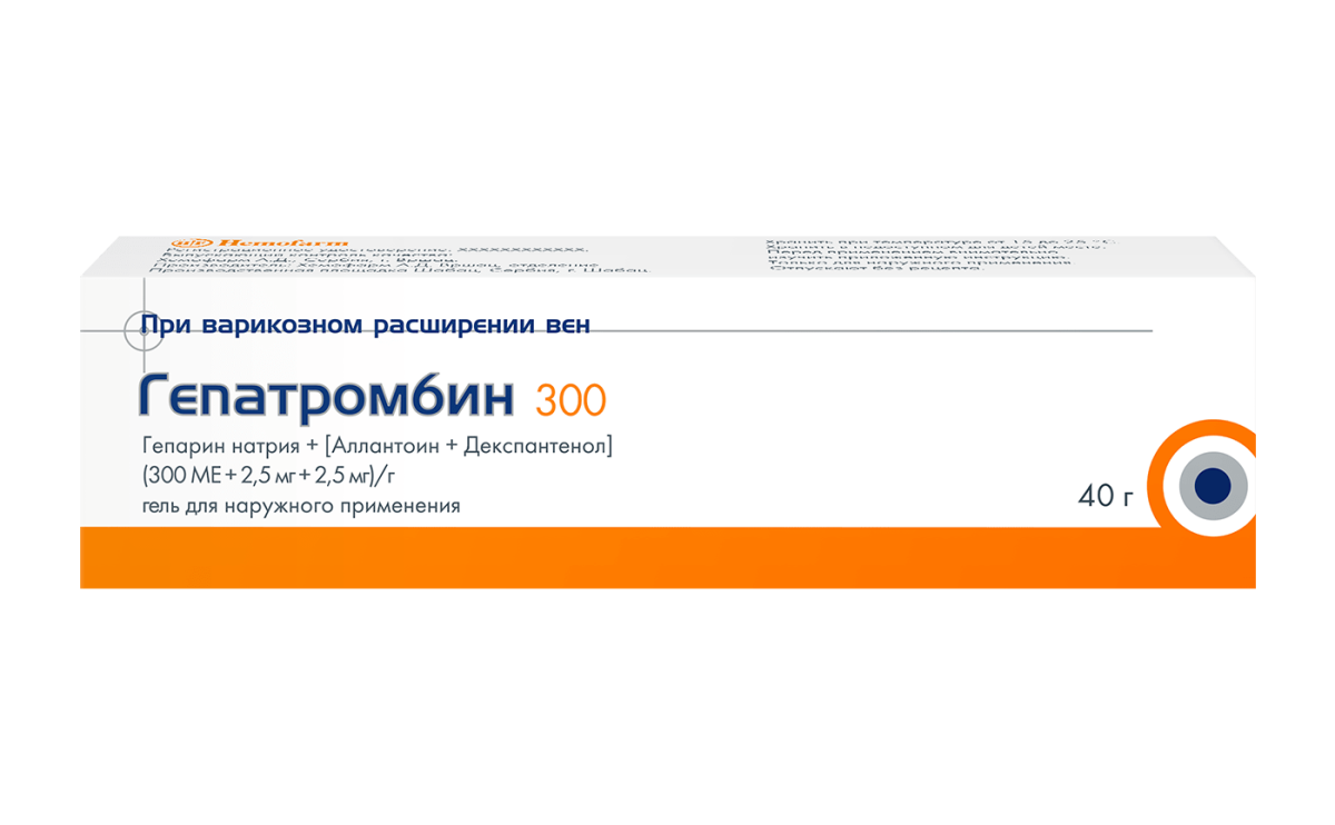 Гепатромбин гель, 40г