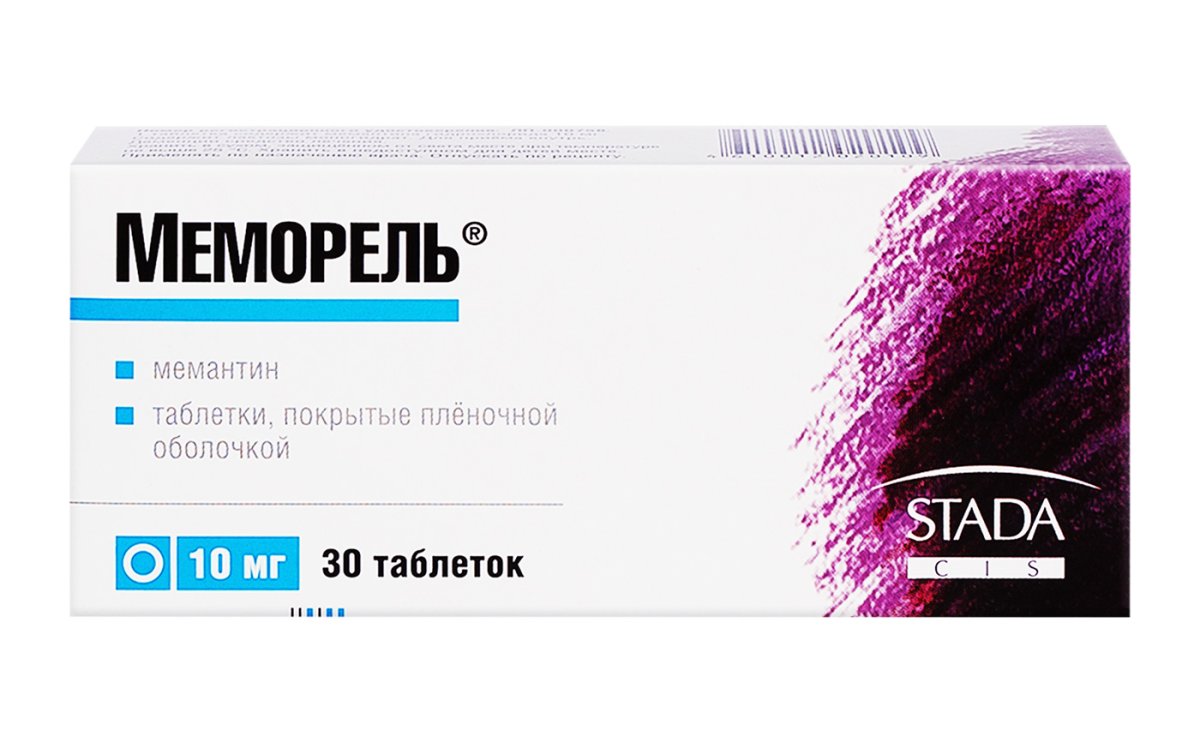 Меморель® 10 мг, 30 таблеток