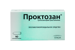 Проктозан, свечи, (Производитель: «ШТАДА Арцнаймиттель АГ»)