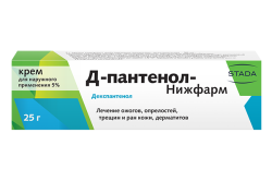 Д-пантенол-Нижфарм, крем, (Производитель: АО «Нижфарм»)