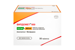 Випдомет 850, таблетки, (Производитель: Такеда Фармасьютикалс США, Инк)