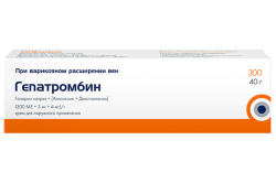 Гепатромбин (300 МЕ+4 мг+3 мг)/г, 40 г, крем, (Производитель: Хемофарм А.Д. Вршац)