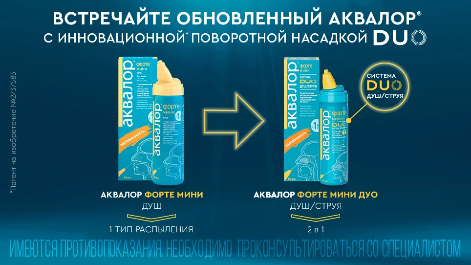 Аквалор форте душ (спрей) «Заложенность»: инструкция по применению ...